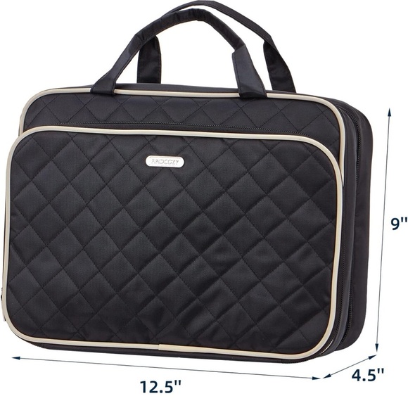 Large Travel Essentials Organizer, Makeup Case with Hanging Hook for Acc… - Picture 3 of 15